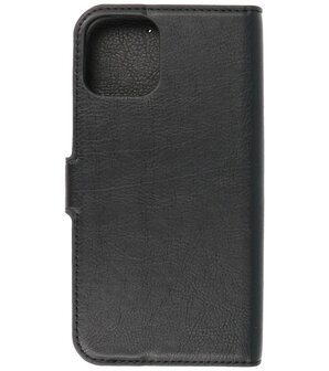 Kaarthouder Portemonnee Book Case Hoesje iPhone 12 - 12 Pro - Zwart