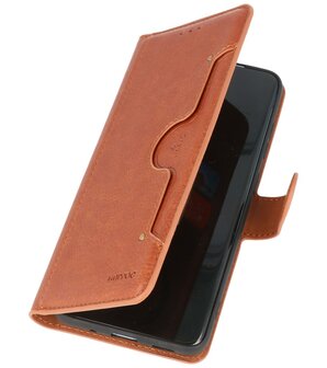 Kaarthouder Portemonnee Book Case Hoesje iPhone 12 Pro Max - Bruin