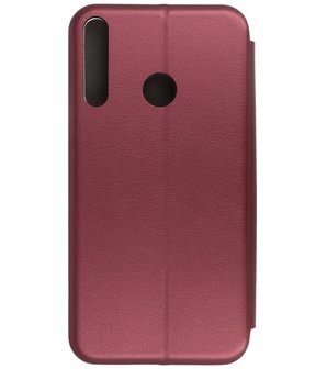 Slim Folio Telefoonhoesje voor Huawei P40 Lite E - Bordeaux Rood