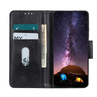 Motief Bookstyle Hoesje voor Samsung Galaxy S10 Zwart