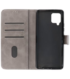 Booktype Wallet Case Telefoonhoesje voor Samsung Galaxy A42 5G - Grijs