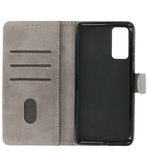 Booktype Wallet Case Telefoonhoesje voor Samsung Galaxy S20 FE - Grijs
