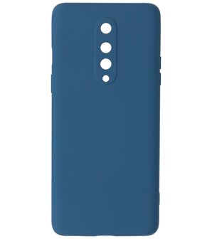 2.0mm Dikke Fashion Telefoonhoesje Backcover - Siliconen Hoesje - OnePlus 8 - Navy