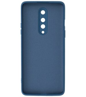 2.0mm Dikke Fashion Telefoonhoesje Backcover - Siliconen Hoesje - OnePlus 8 - Navy