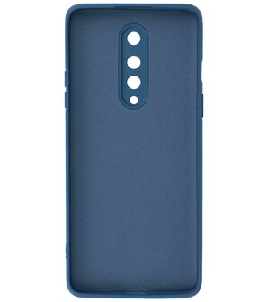 2.0mm Dikke Fashion Telefoonhoesje Backcover - Siliconen Hoesje - OnePlus 8 - Navy