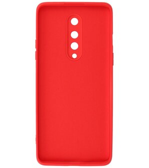 2.0mm Dikke Fashion Telefoonhoesje Backcover - Siliconen Hoesje - OnePlus 8 - Rood