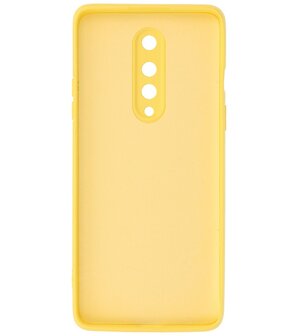 2.0mm Dikke Fashion Telefoonhoesje Backcover - Siliconen Hoesje - OnePlus 8 - Geel