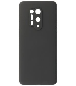 2.0mm Dikke Fashion Telefoonhoesje Backcover - Siliconen Hoesje - OnePlus 8 Pro - Zwart