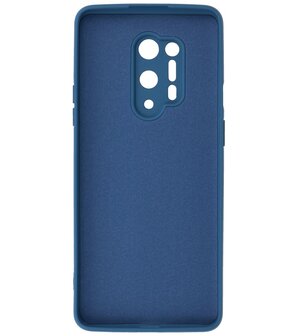 2.0mm Dikke Fashion Telefoonhoesje Backcover - Siliconen Hoesje - OnePlus 8 Pro - Navy
