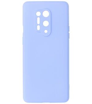 2.0mm Dikke Fashion Telefoonhoesje Backcover - Siliconen Hoesje - OnePlus 8 Pro - Paars