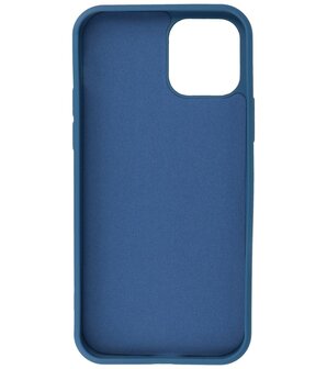2.0mm Dikke Fashion Telefoonhoesje Backcover - Siliconen Hoesje - iPhone 12 Mini - Navy