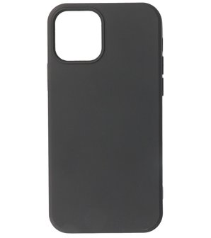 2.0mm Dikke Fashion Telefoonhoesje Backcover - Siliconen Hoesje - iPhone 12 Mini - Zwart