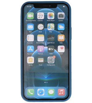 2.0mm Dikke Fashion Telefoonhoesje Backcover - Siliconen Hoesje - iPhone 12 Mini - Navy