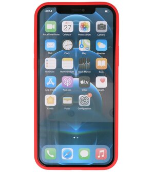 2.0mm Dikke Fashion Telefoonhoesje Backcover - Siliconen Hoesje - iPhone 12 Mini - Rood