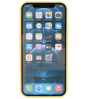 2.0mm Dikke Fashion Telefoonhoesje Backcover - Siliconen Hoesje - iPhone 12 Mini - Geel