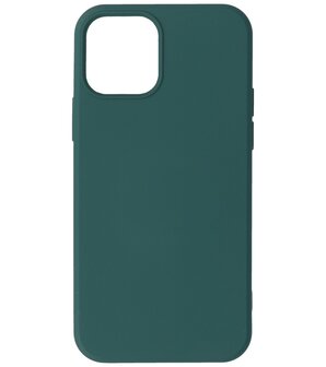 2.0mm Dikke Fashion Telefoonhoesje Backcover - Siliconen Hoesje - iPhone 12 - iPhone 12 Pro - Army Green