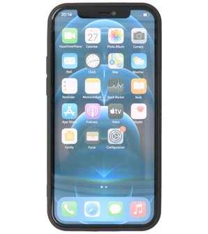 2.0mm Dikke Fashion Telefoonhoesje Backcover - Siliconen Hoesje - iPhone 12 Pro Max - Zwart