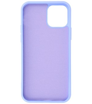 2.0mm Dikke Fashion Telefoonhoesje Backcover - Siliconen Hoesje - iPhone 12 Pro Max - Paars