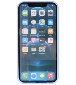 2.0mm Dikke Fashion Telefoonhoesje Backcover - Siliconen Hoesje - iPhone 12 Pro Max - Paars