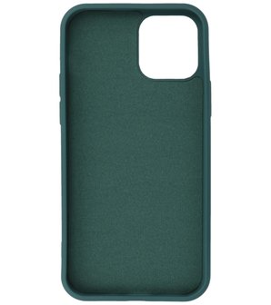2.0mm Dikke Fashion Telefoonhoesje Backcover - Siliconen Hoesje - iPhone 12 Pro Max - Army Green
