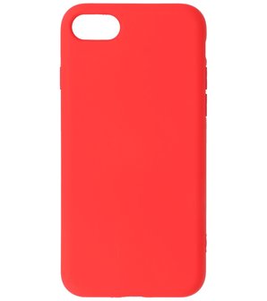 2.0mm Dikke Fashion Telefoonhoesje Backcover - Siliconen Hoesje - iPhone SE (2020) / SE (2022) - iPhone 8 - iPhone 7 - Rood