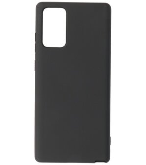 2.0mm Dikke Fashion Telefoonhoesje Backcover - Siliconen Hoesje - Samsung Galaxy Note 20 - Zwart