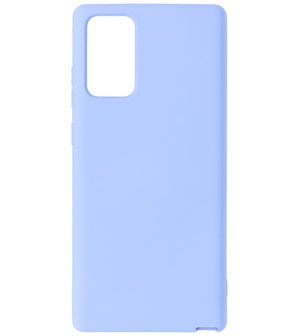 2.0mm Dikke Fashion Telefoonhoesje Backcover - Siliconen Hoesje - Samsung Galaxy Note 20- Paars