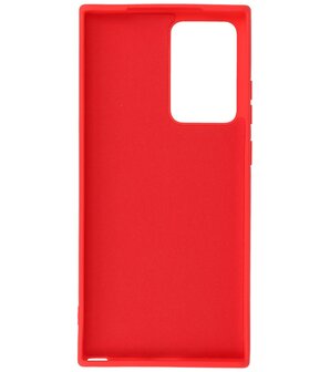 2.0mm Dikke Fashion Telefoonhoesje Backcover - Siliconen Hoesje - Samsung Galaxy Note 20 Ultra - Rood