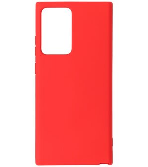 2.0mm Dikke Fashion Telefoonhoesje Backcover - Siliconen Hoesje - Samsung Galaxy Note 20 Ultra - Rood