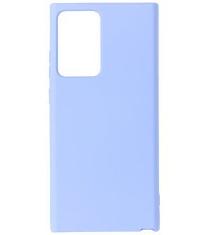 2.0mm Dikke Fashion Telefoonhoesje Backcover - Siliconen Hoesje - Samsung Galaxy Note 20 Ultra- Paars