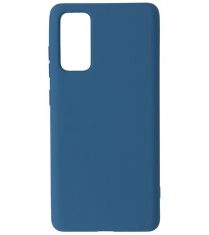 2.0mm Dikke Fashion Telefoonhoesje Backcover - Siliconen Hoesje - Samsung Galaxy S20 FE - Navy