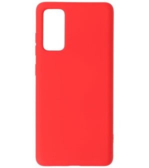 2.0mm Dikke Fashion Telefoonhoesje Backcover - Siliconen Hoesje - Samsung Galaxy S20 FE - Rood