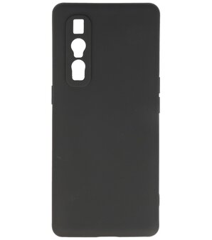 2.0mm Dikke Fashion Telefoonhoesje Backcover - Siliconen Hoesje - Oppo Find X2 Pro - Zwart