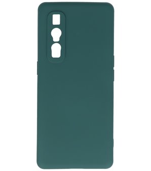 2.0mm Dikke Fashion Telefoonhoesje Backcover - Siliconen Hoesje - Oppo Find X2 Pro - Army Green