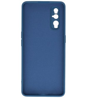 2.0mm Dikke Fashion Telefoonhoesje Backcover - Siliconen Hoesje - Oppo Find X2 - Navy