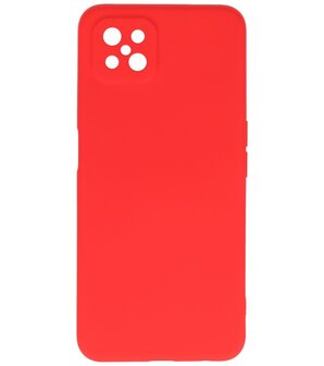 2.0mm Dikke Fashion Telefoonhoesje Backcover - Siliconen Hoesje - Oppo Reno 4 Z - Oppo A92s - Rood