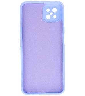 2.0mm Dikke Fashion Telefoonhoesje Backcover - Siliconen Hoesje - Oppo Reno 4 Z - Oppo A92s- Paars
