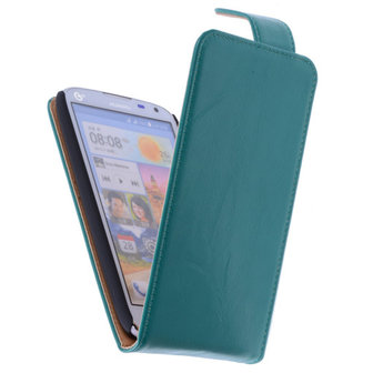 Classic Groen Hoesje voor LG G3 Mini PU Leder Flip Case
