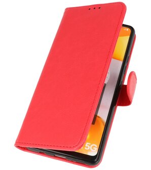 Booktype Wallet Case Telefoonhoesje voor Samsung Galaxy A42 5G - Rood