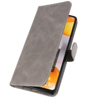 Booktype Wallet Case Telefoonhoesje voor Samsung Galaxy A42 5G - Grijs