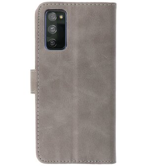 Booktype Wallet Case Telefoonhoesje voor Samsung Galaxy S20 FE - Grijs