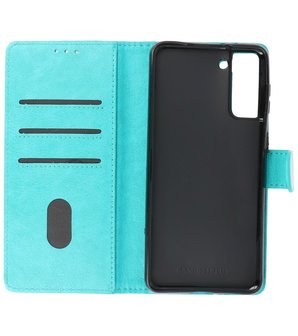 Booktype Wallet Case Telefoonhoesje voor Samsung Galaxy S21 Plus - Groen