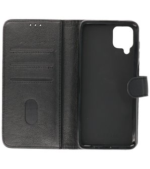 Booktype Wallet Case Telefoonhoesje voor Samsung Galaxy A12 - Zwart