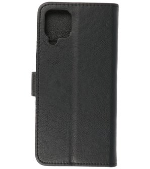 Booktype Wallet Case Telefoonhoesje voor Samsung Galaxy A12 - Zwart