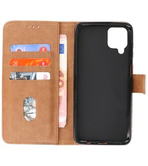 Booktype Wallet Case Telefoonhoesje voor Samsung Galaxy A12 - Bruin