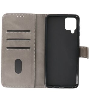 Booktype Wallet Case Telefoonhoesje voor Samsung Galaxy A12 - Grijs