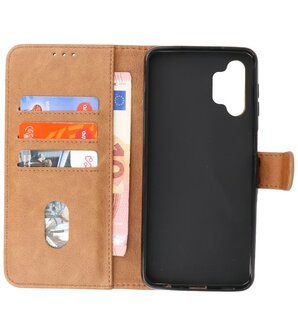 Booktype Wallet Case Telefoonhoesje voor Samsung Galaxy A32 5G - Bruin