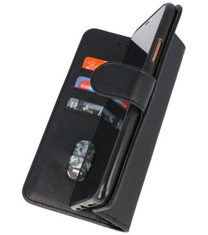 Booktype Wallet Case Telefoonhoesje voor Samsung Galaxy A02s / A03s - Zwart