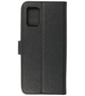 Booktype Wallet Case Telefoonhoesje voor Samsung Galaxy A02s / A03s - Zwart