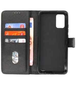 Booktype Wallet Case Telefoonhoesje voor Samsung Galaxy A02s / A03s - Zwart